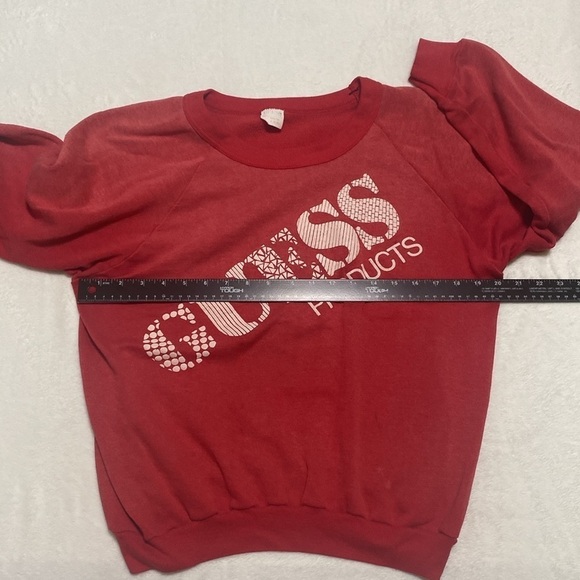 Vintage 80’s 90’s Guess Red Crewneck Sweatshirt Sz Medium - Picture 8 of 11
